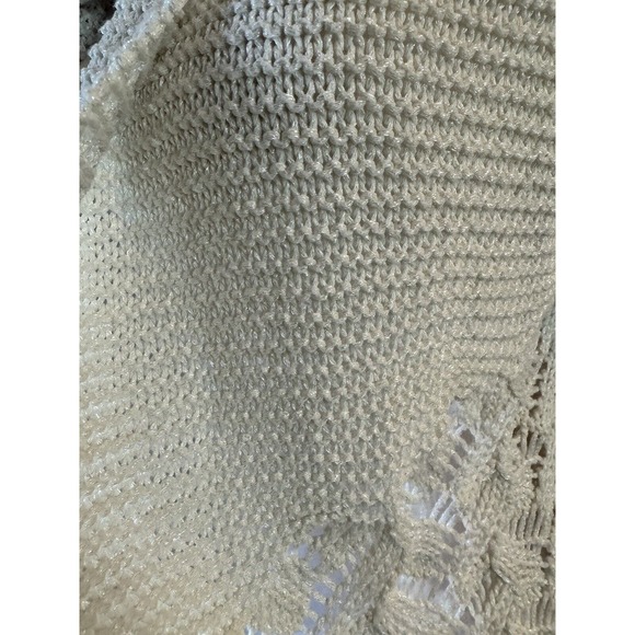 Sundance Ingrid Knit Cardigan Cream Sweater Womens XS Classic Open Front Neutral - Picture 4 of 11